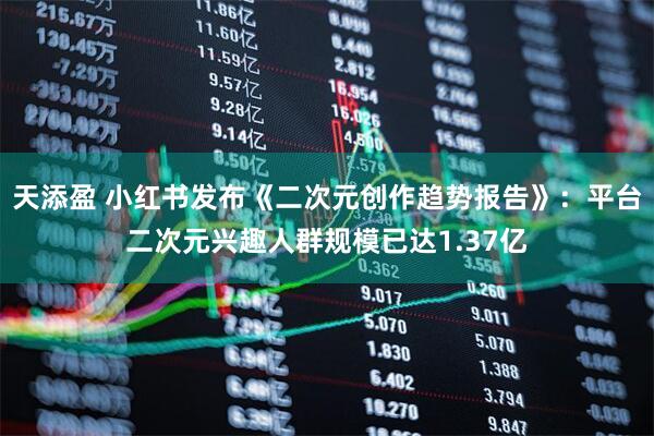 天添盈 小红书发布《二次元创作趋势报告》:平台二次元兴趣人群规模已达1.37亿